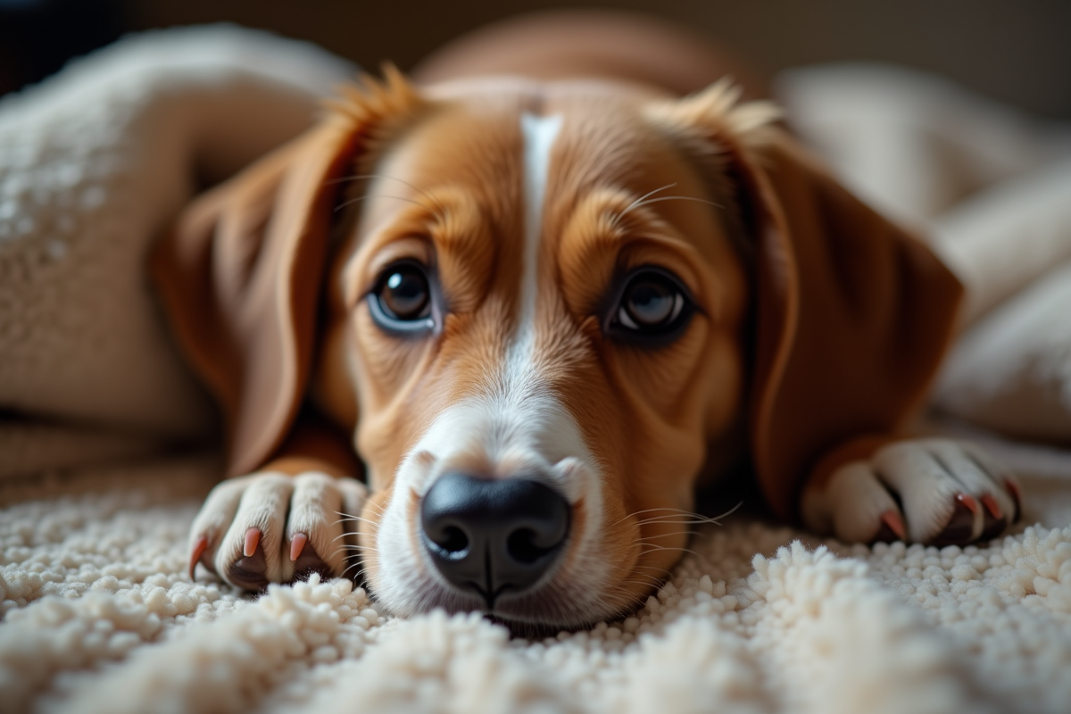 chien triste