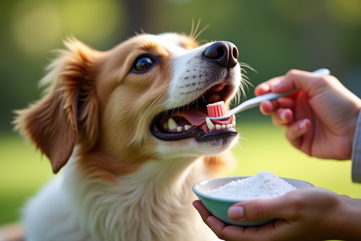chien brossage