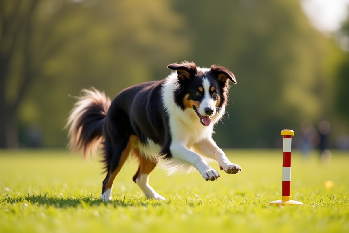 chiens éduqués